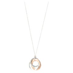 Tiffany & Co. 1837 Collana con ciondolo a cerchi intrecciati A. Silver