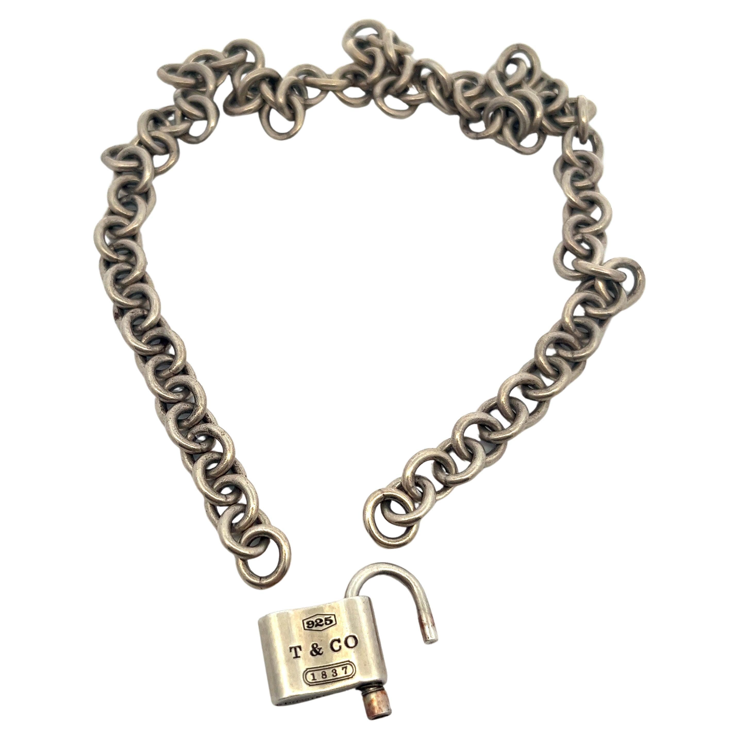 100% authentic Tiffany & Co. 1837 Lock Pendant Necklace. 

Elegantly crafted, the Tiffany & Co. 1837 Lock Pendant Necklace embodies the brand's enduring legacy. The functional lock, stamped 