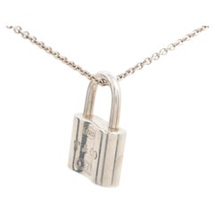 Tiffany & Co. 1837 Lock Pendant Necklace Silver