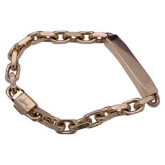 Tiffany & Co. 1837 Makers ID Chain Bracelet 18K Yellow Gold Large Link