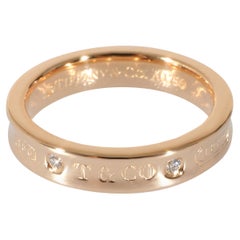 Tiffany & Co. 1837 Narrow Diamond Ring in 18K Rose Gold 0.02 CTW