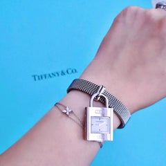 Tiffany & Co. 1837 Padlock Watch in Stainless Steel with Stretch Bracelet