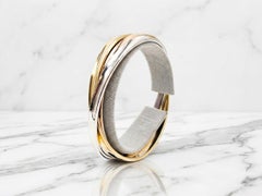 Tiffany & Co. 1837 Rolling Bangle Bracelet 18K Gold and Sterling Silver