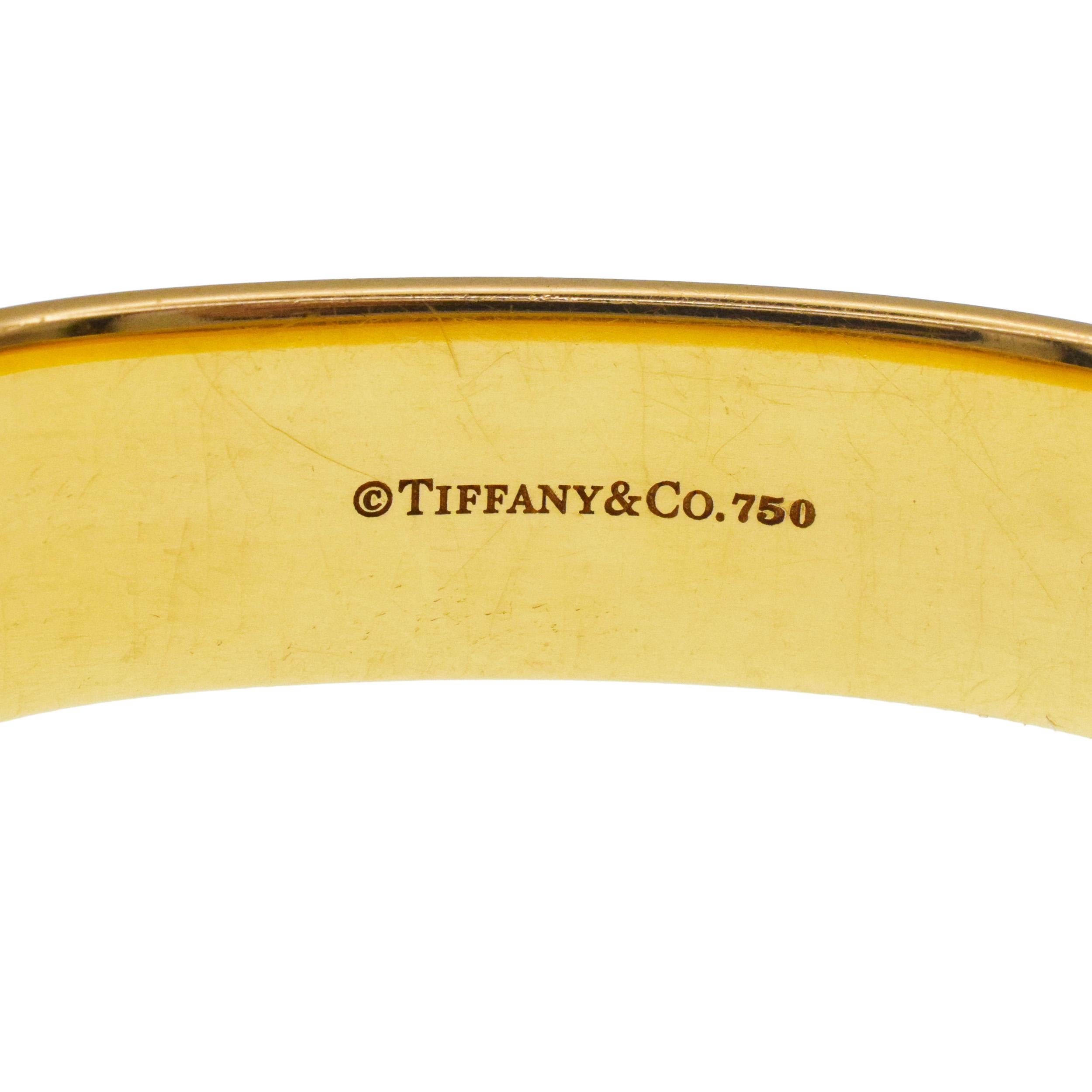 Tiffany & Co. 1837 Square Bangle Bracelet In Excellent Condition For Sale In New York, NY
