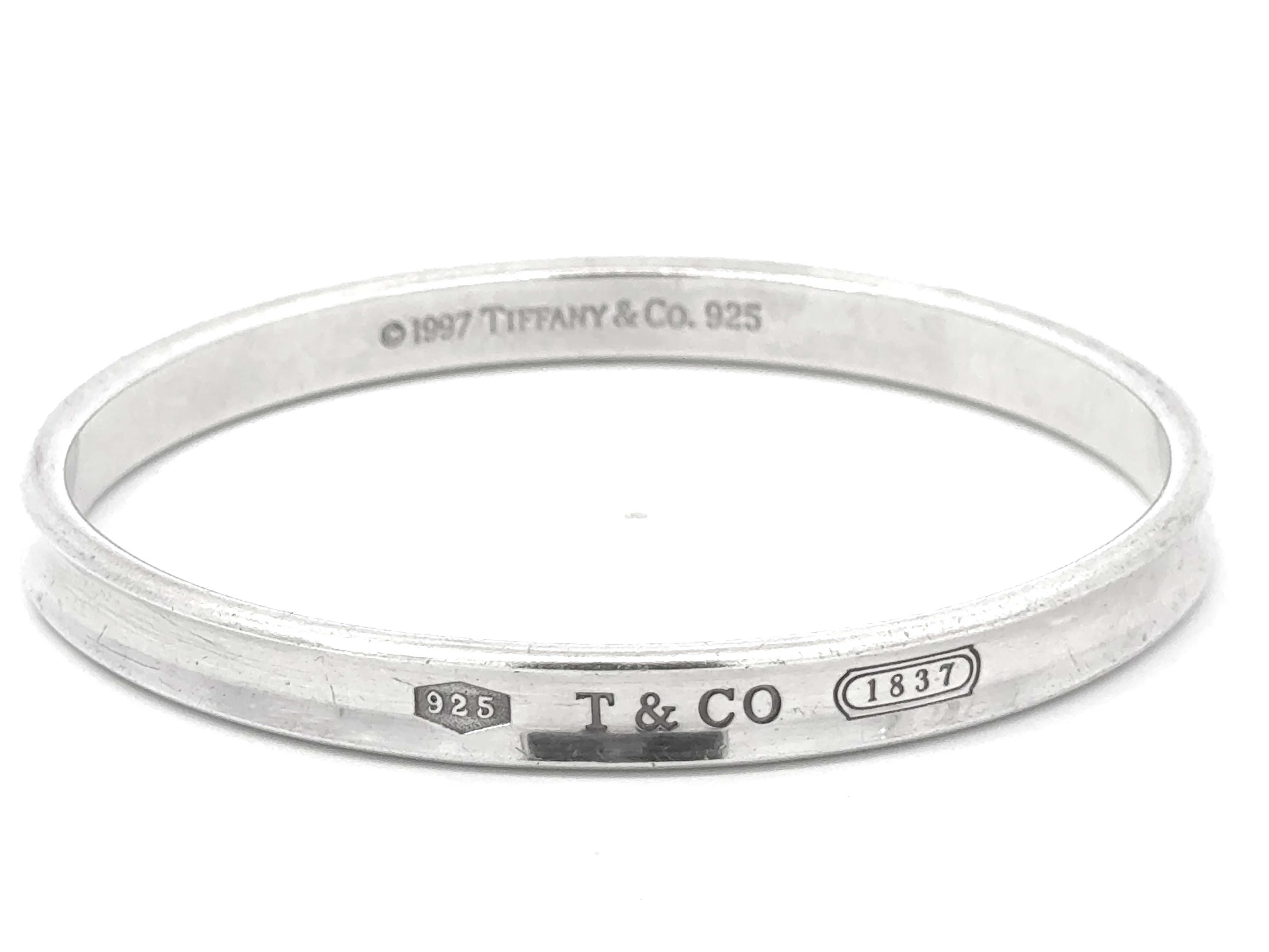Tiffany & Co. Bracelet jonc en argent sterling 1837 Pour femmes en vente
