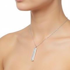 Tiffany & Co. 1837 Sterling Silver Bar Pendant