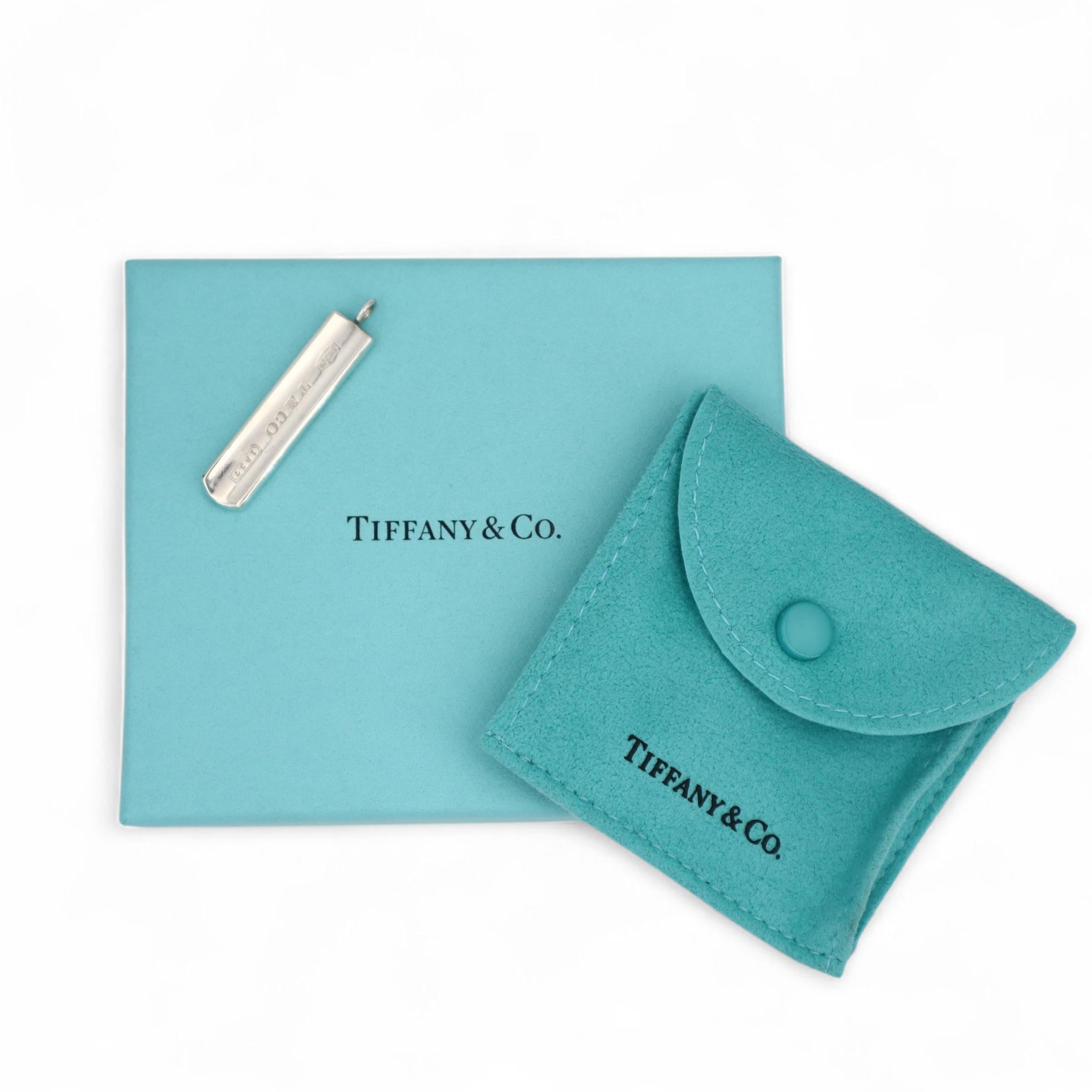 Tiffany & Co. 1837 Ciondolo a Barretta in argento sterling in vendita 2