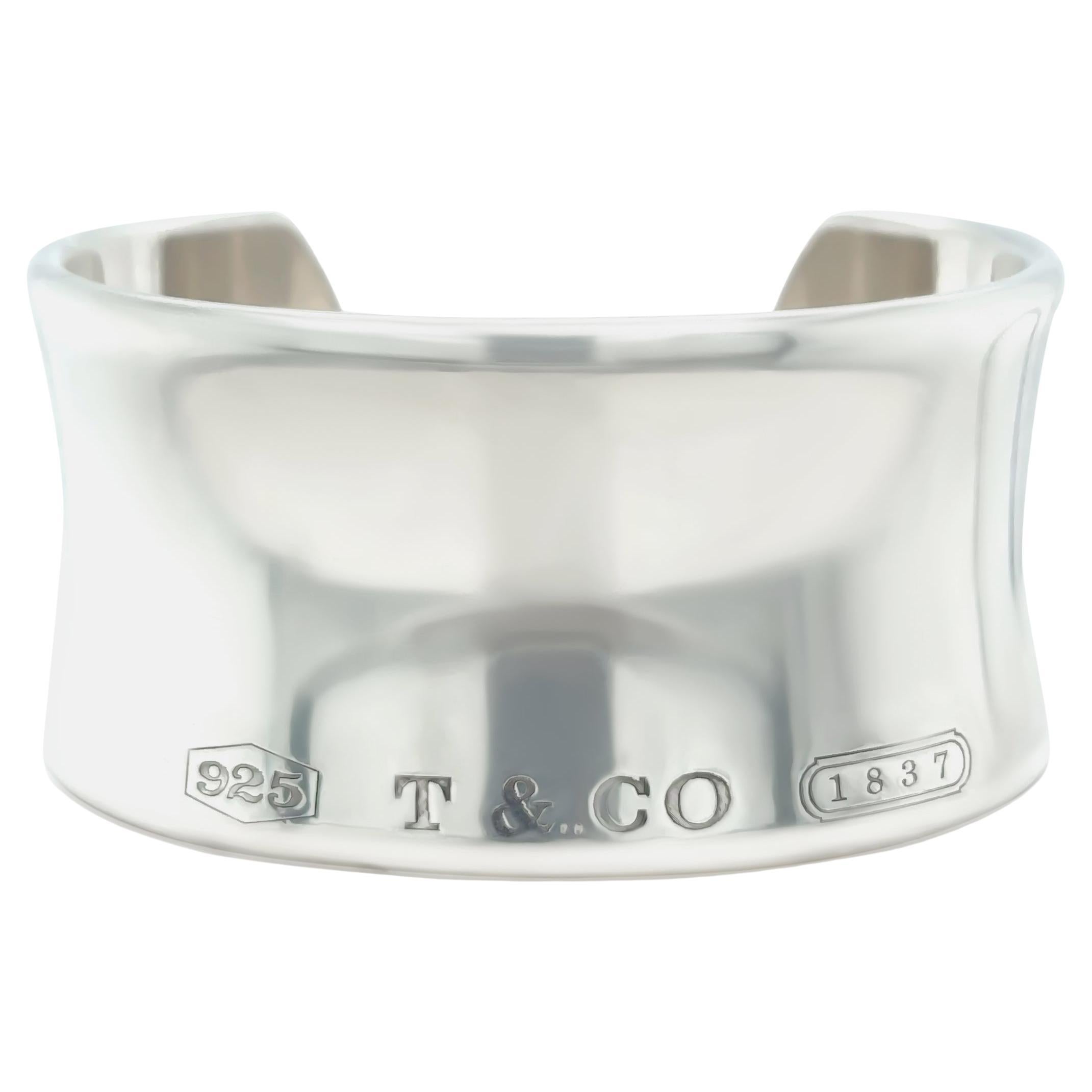 Tiffany & Co. 1837 Sterling Silver Cuff Bracelet 82g