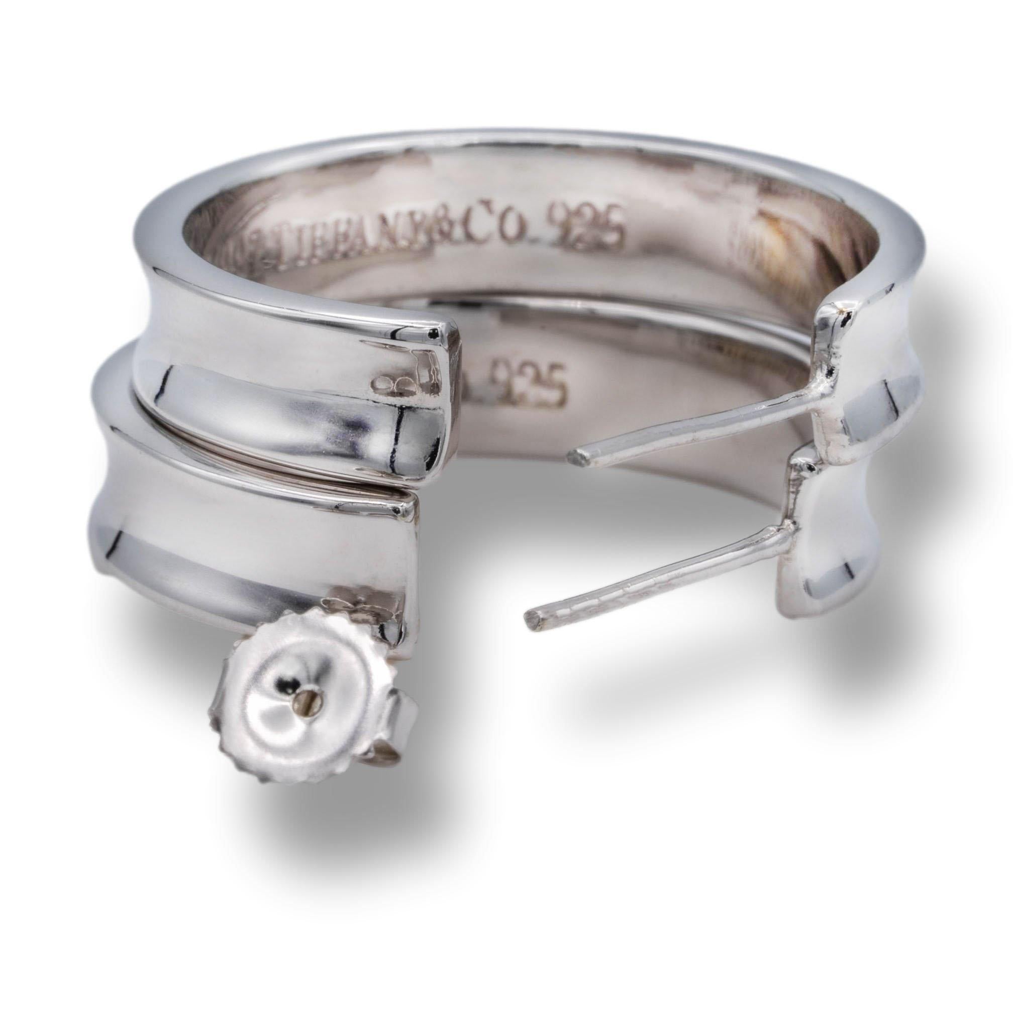 tiffany hoop earrings silver