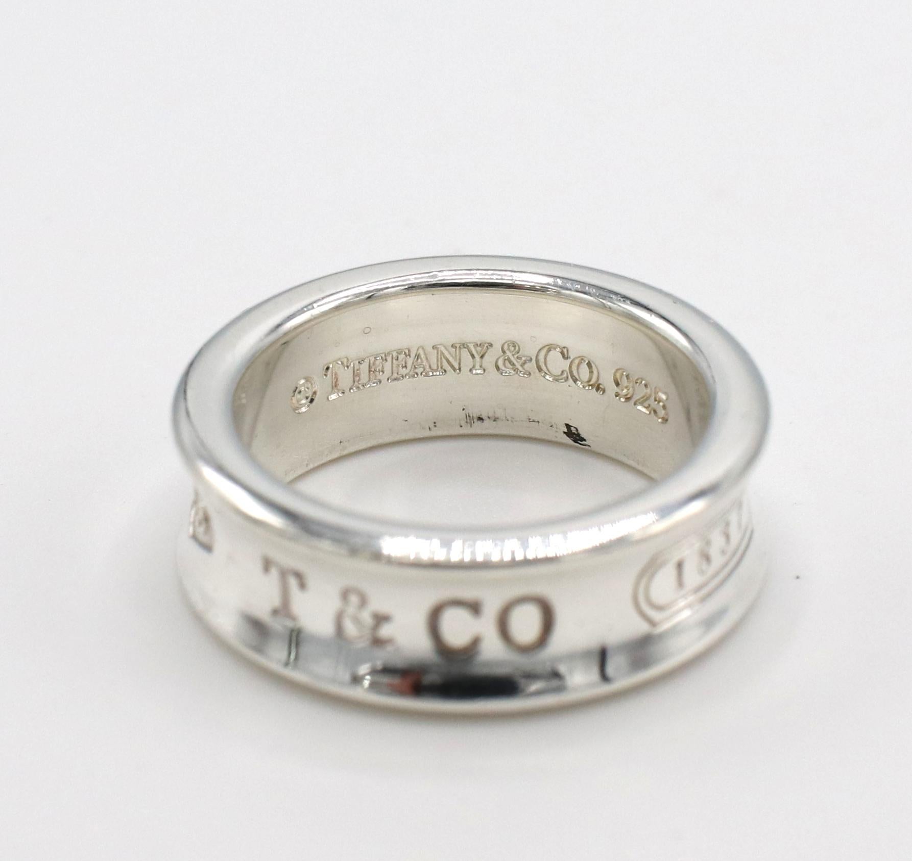 1837 Sterling Silber Vintage Band Ring von Tiffany & Co. (Moderne)