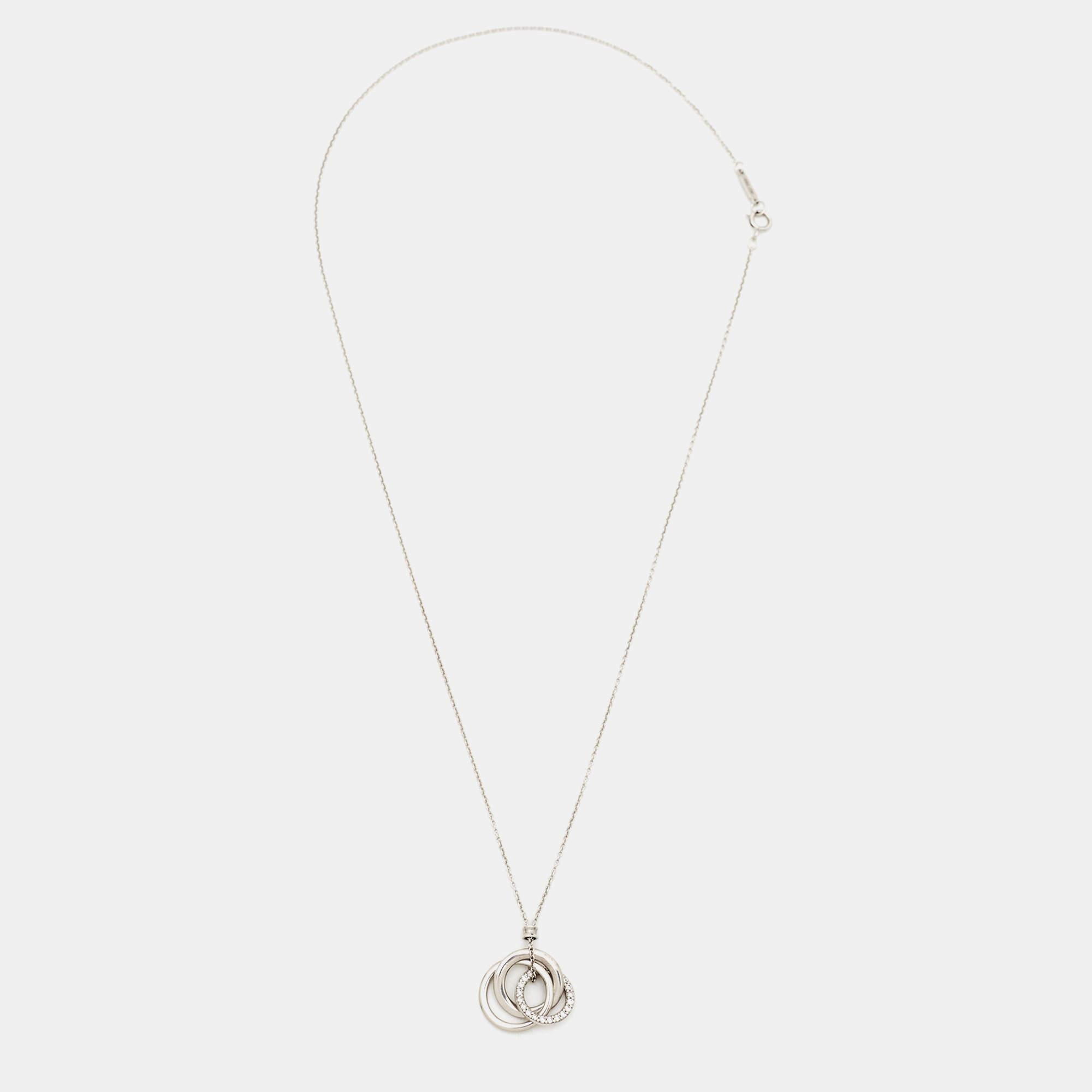 Tiffany three deals ring necklace