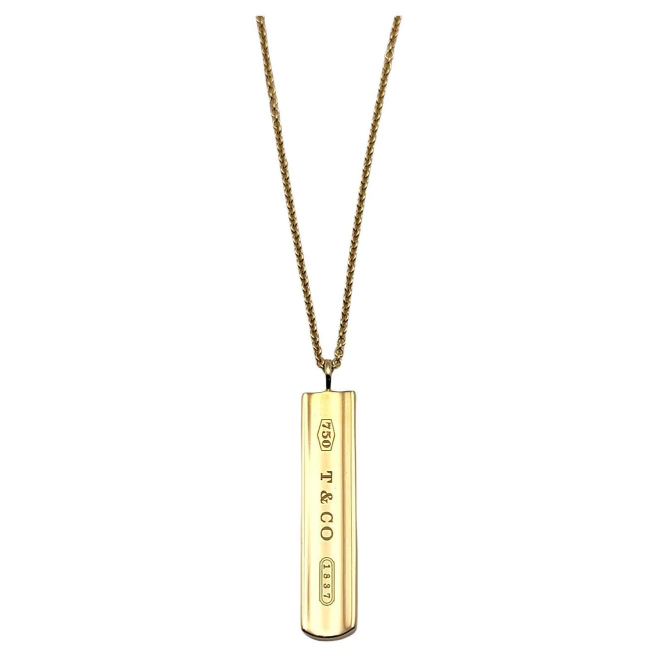 Tiffany and co bar necklace Clearance