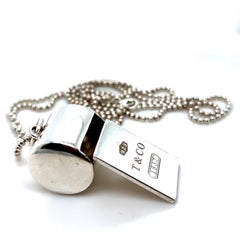 Tiffany & Co 1837 Whistle Sterling Silver with chain