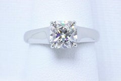 Tiffany & Co. 1.84 Carat F VVS2 Lucida Cut Platinum Diamond Engagement Ring