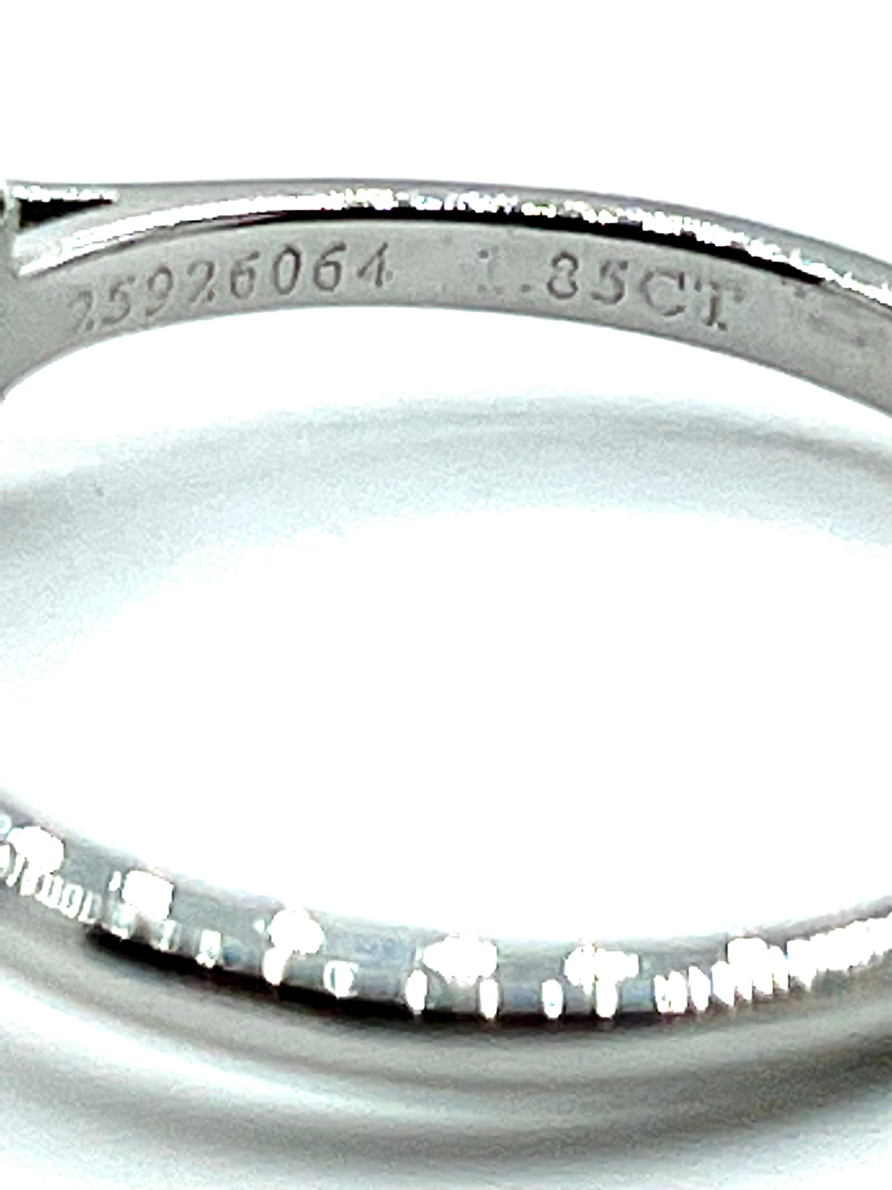 Tiffany & Co. 1.85 Carat Asscher Cut Diamond Solitaire Platinum Engagement Ring In Excellent Condition In Chevy Chase, MD