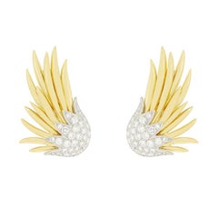 Tiffany & Co. 1.86ct Diamond Schlumberger Flame Earrings
