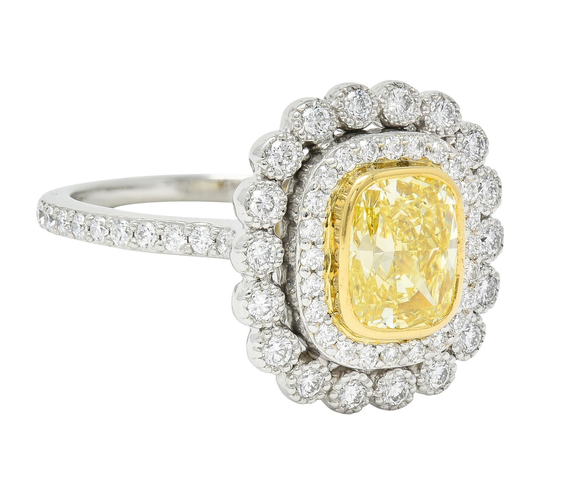 tiffany & co yellow diamond ring
