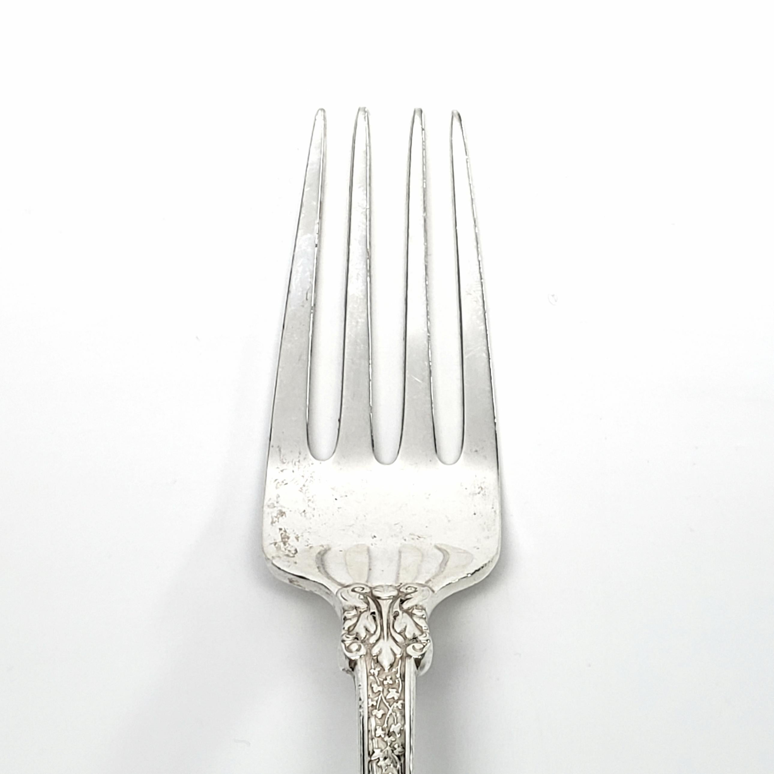 Tiffany & Co. 1878 Olympian Sterling Silver Serving Fork, No Monogram In Good Condition For Sale In Washington Depot, CT