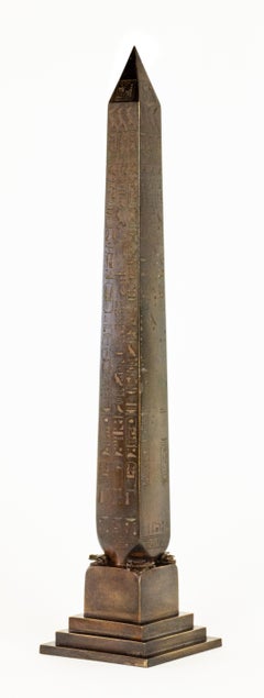Tiffany & Co. 1881 Bronze Architectural Model of Cleopatra's Needle Obelisk, NY