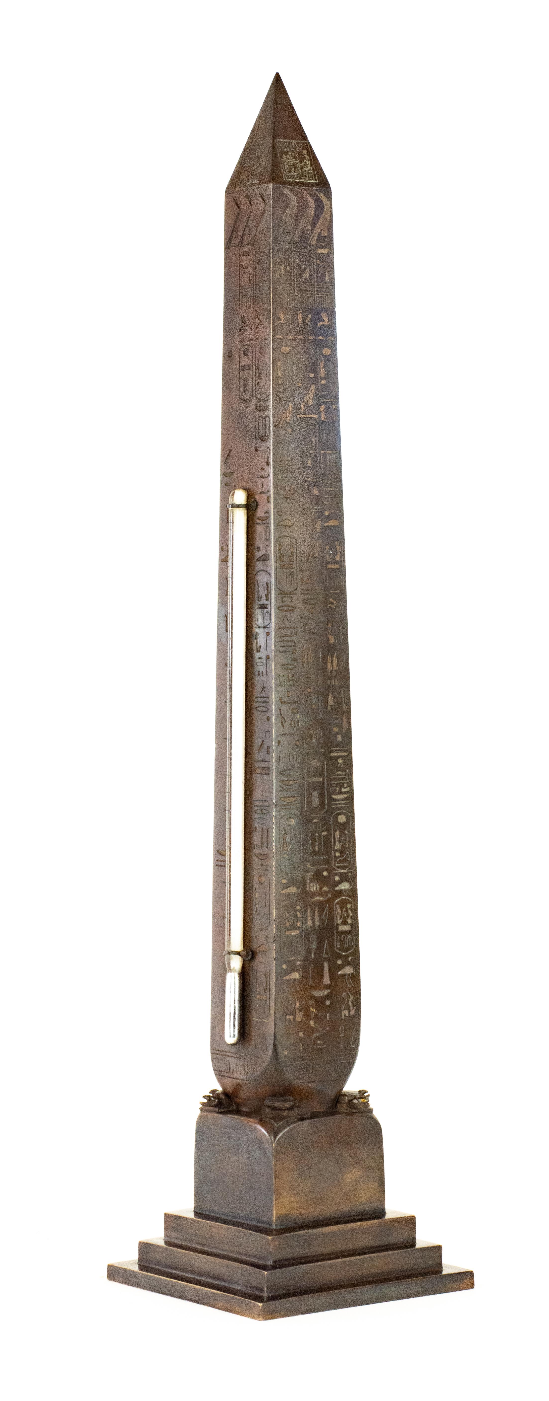 American Tiffany & Co. 1881 Bronze Architectural Model of Cleopatra's Needle Obelisk, NY For Sale