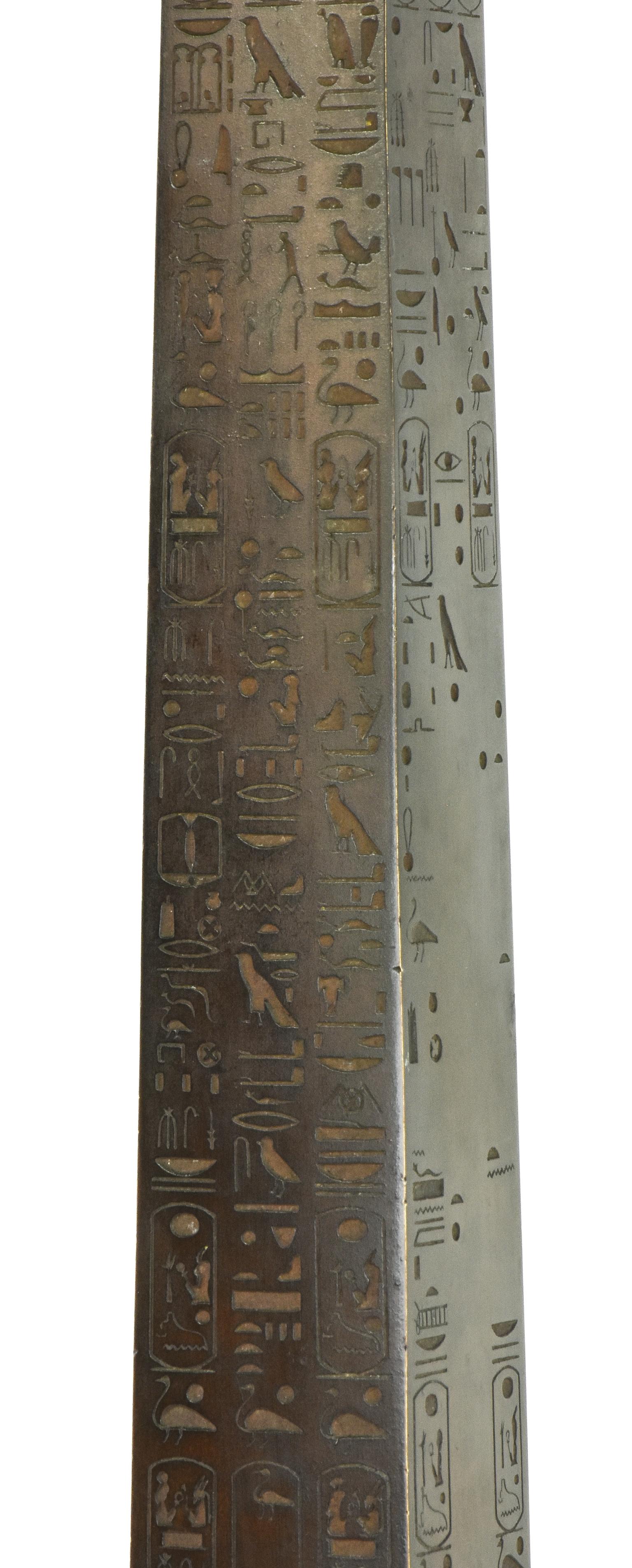 Tiffany & Co. 1881 Bronze Architectural Model of Cleopatra's Needle Obelisk, NY For Sale 2
