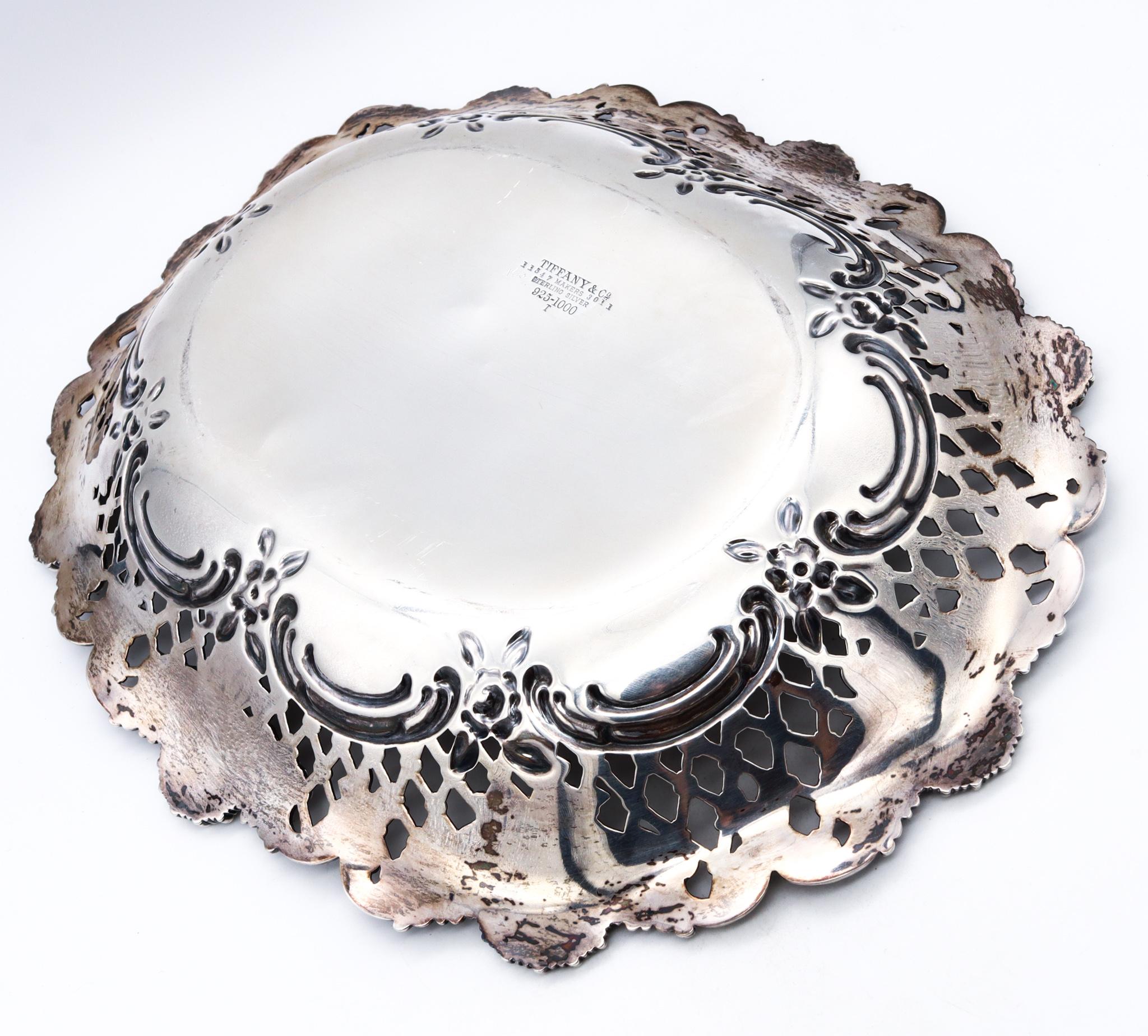 Hand-Crafted Tiffany & Co. 1893 Charles L. Tiffany English King Pattern Sterling Server Tray 