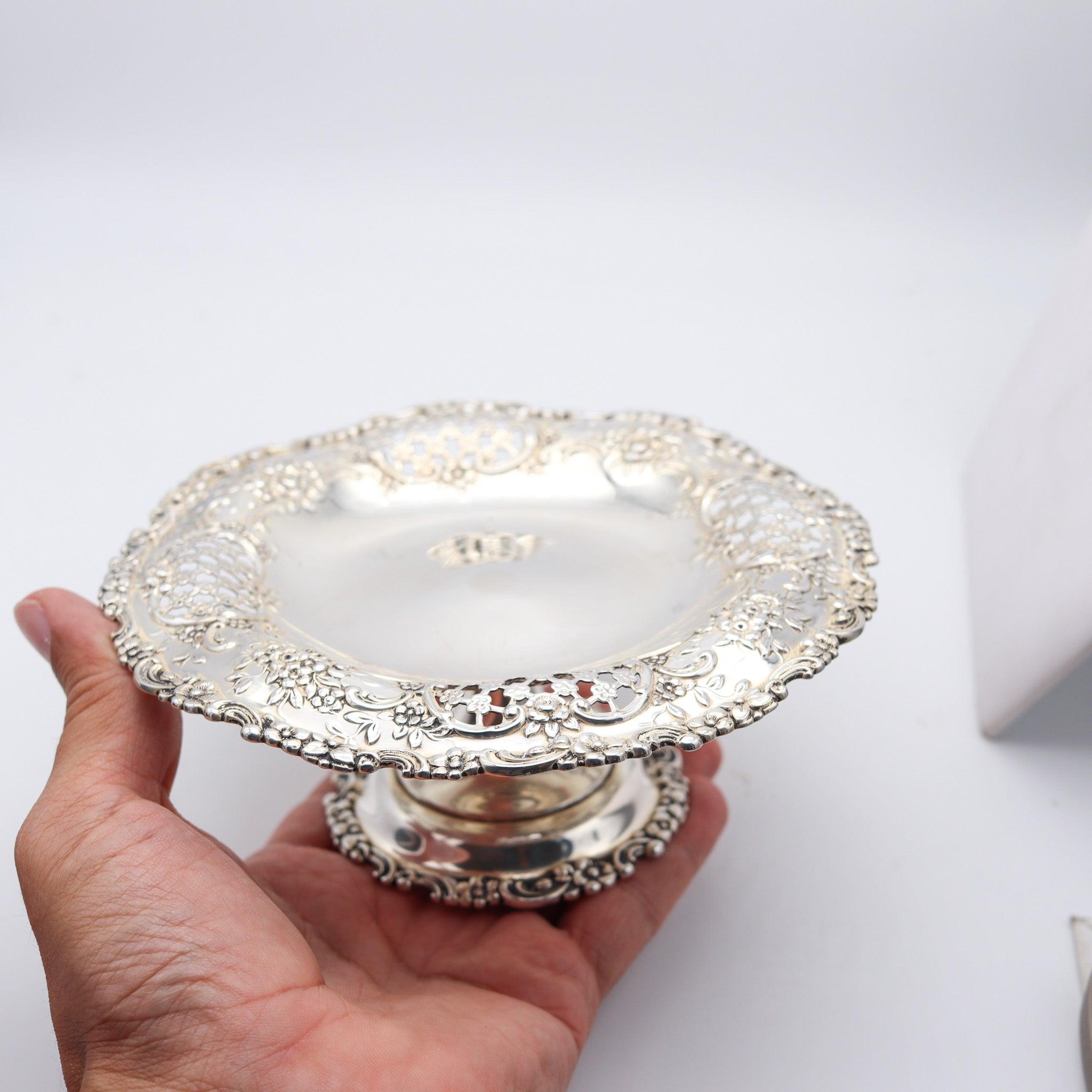 TIFFANY & CO 1895 Charles L. Tiffany English King Pattern Kompott in 925 Sterling (19. Jahrhundert) im Angebot