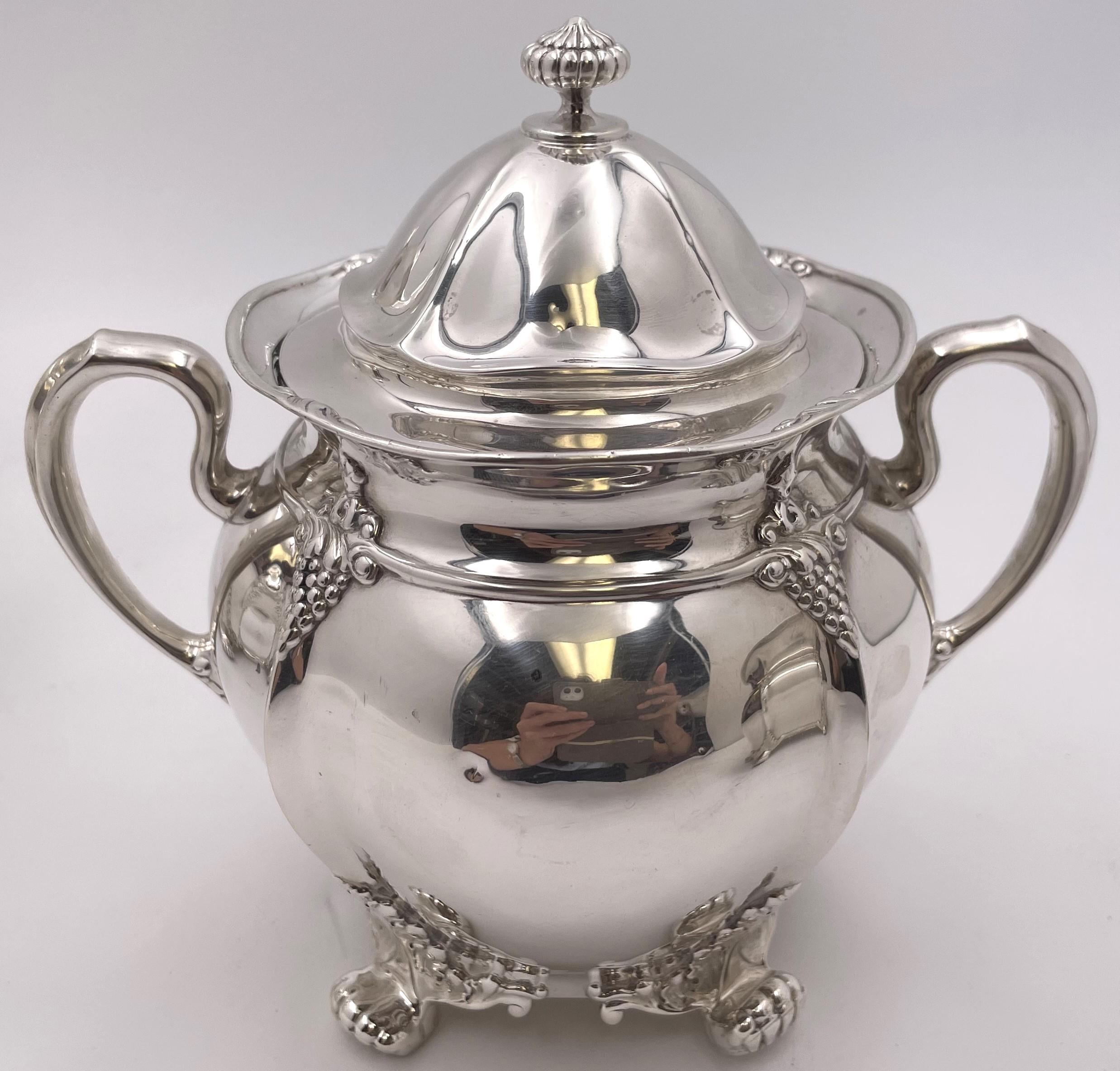 Tiffany & Co. 1896 Sterling Silver 5-Piece Tea & Coffee Set in Holly Pattern? For Sale 6