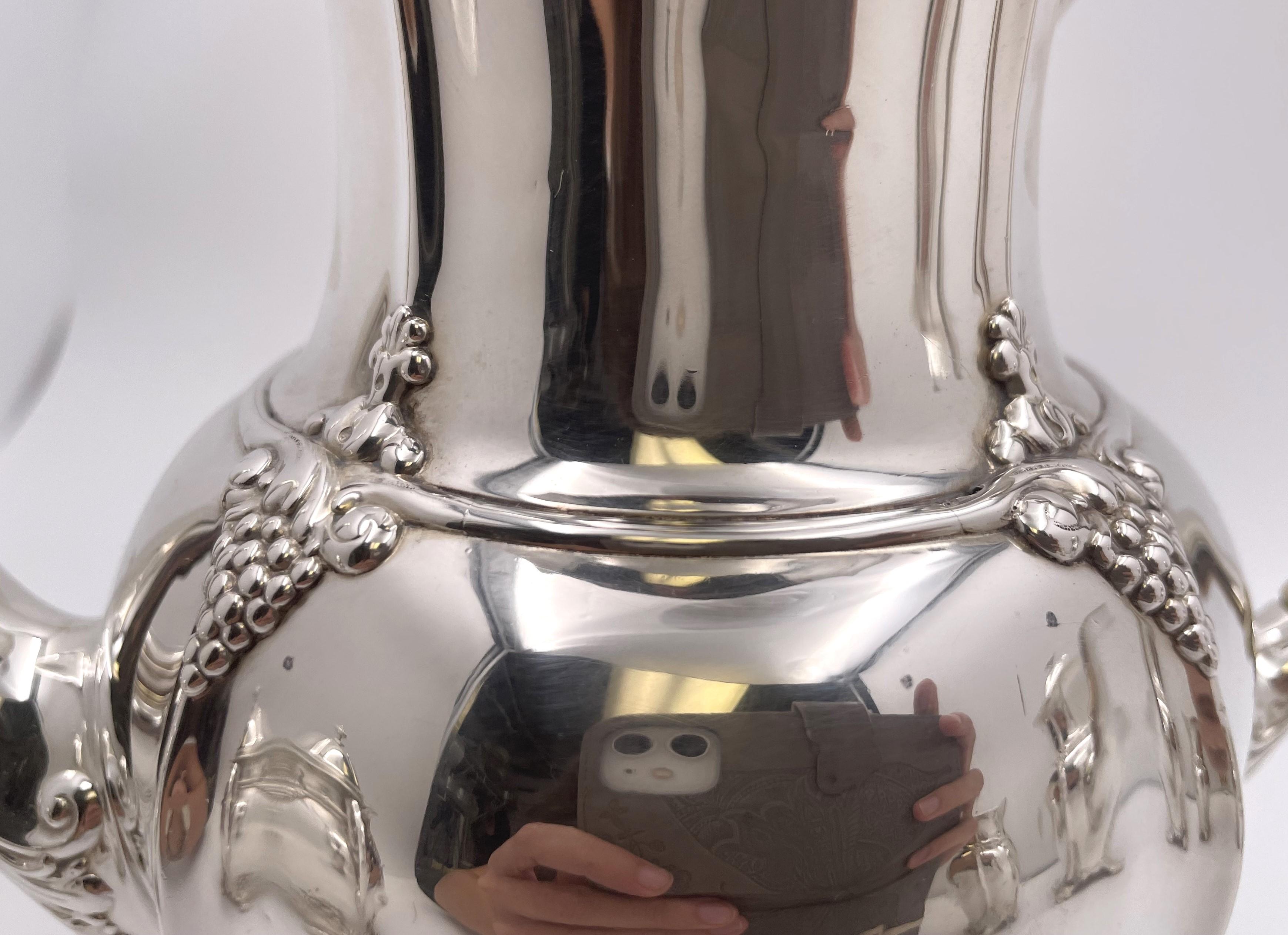 Late 19th Century Tiffany & Co. 1896 Sterling Silver 5-Piece Tea & Coffee Set in Holly Pattern? For Sale