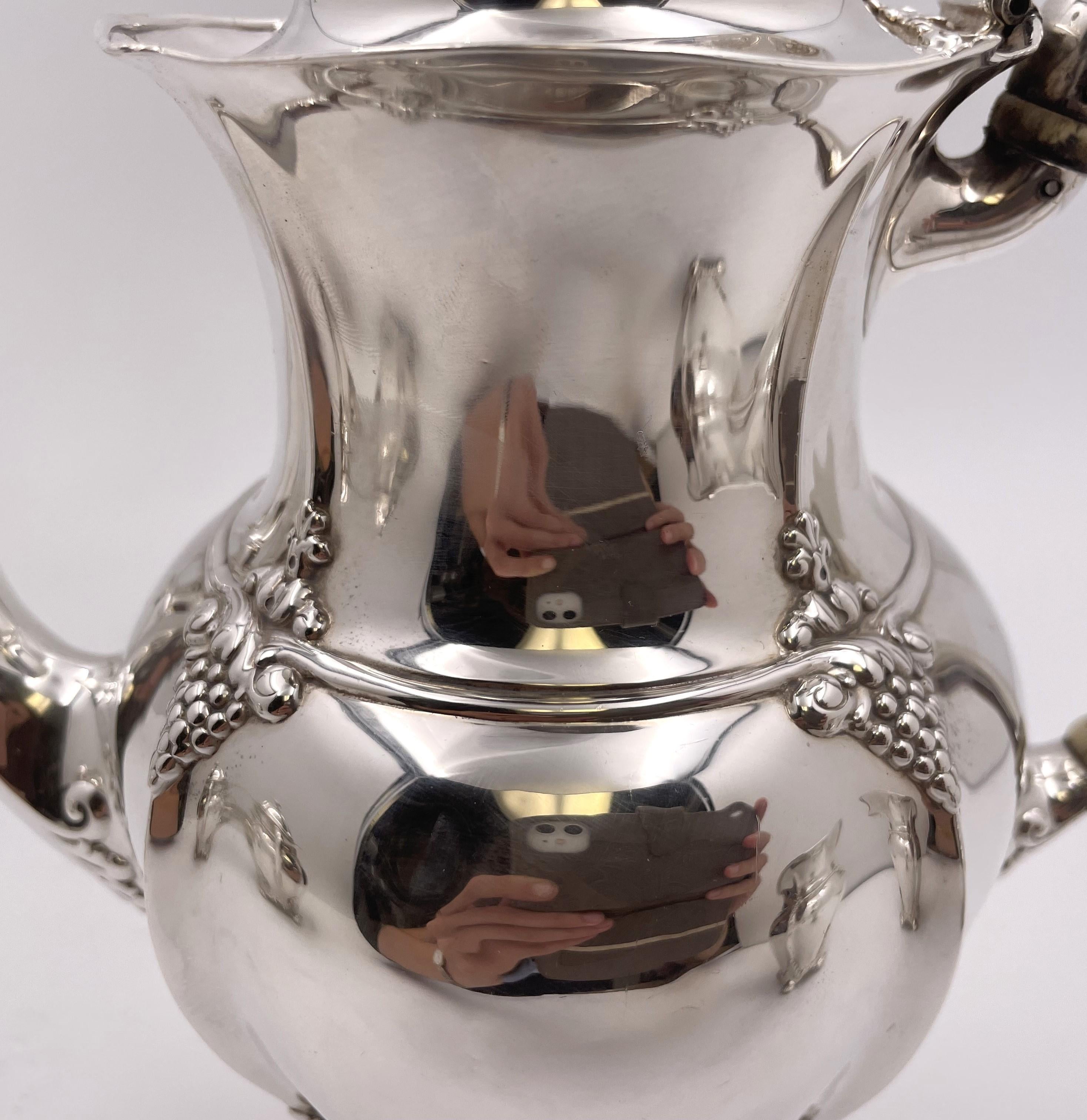 Tiffany & Co. 1896 Sterling Silver 5-Piece Tea & Coffee Set in Holly Pattern? For Sale 3