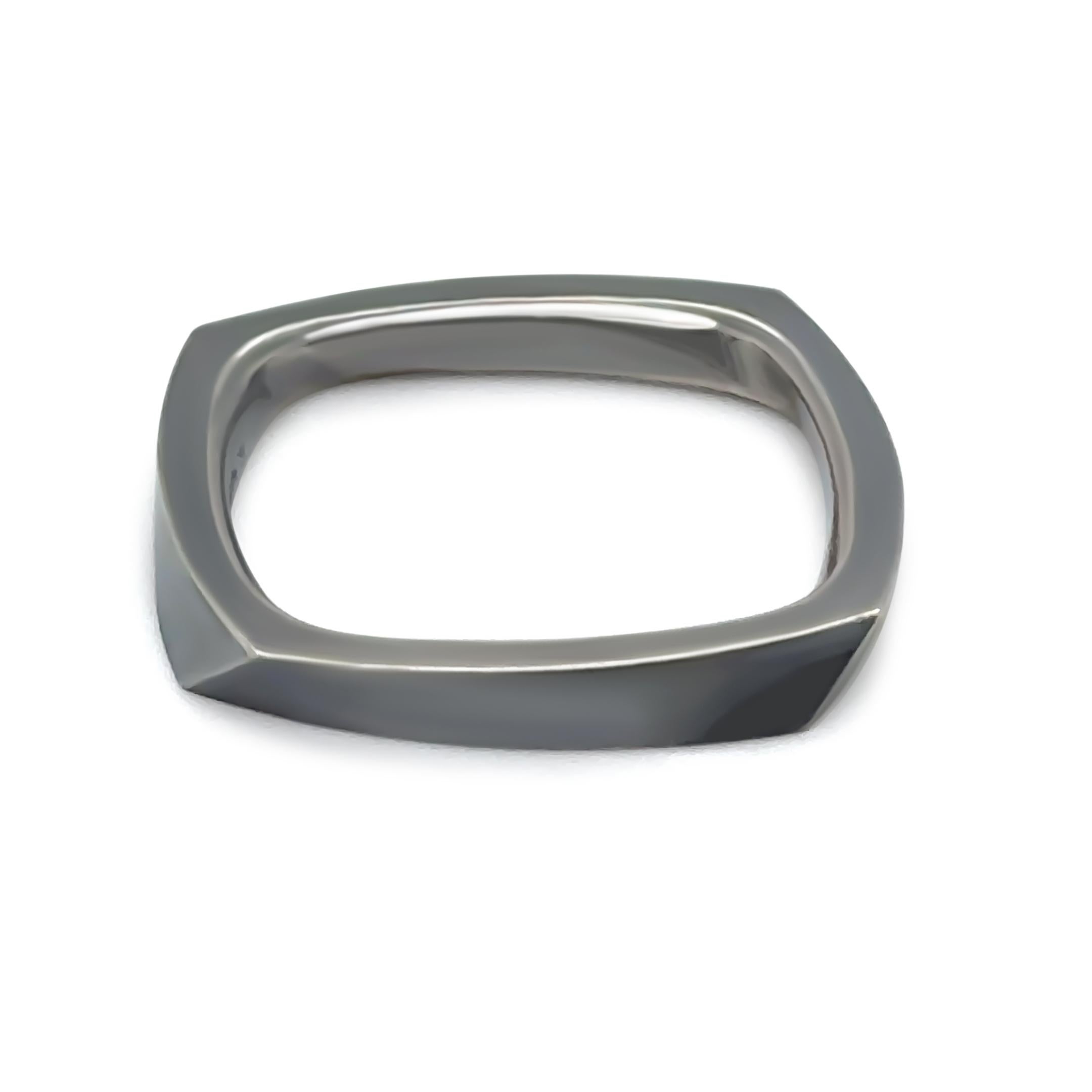 Tiffany & Co 18ct Black Gold Frank Gehry for Tiffany & Co Torque Ring 8.30g Pour femmes en vente