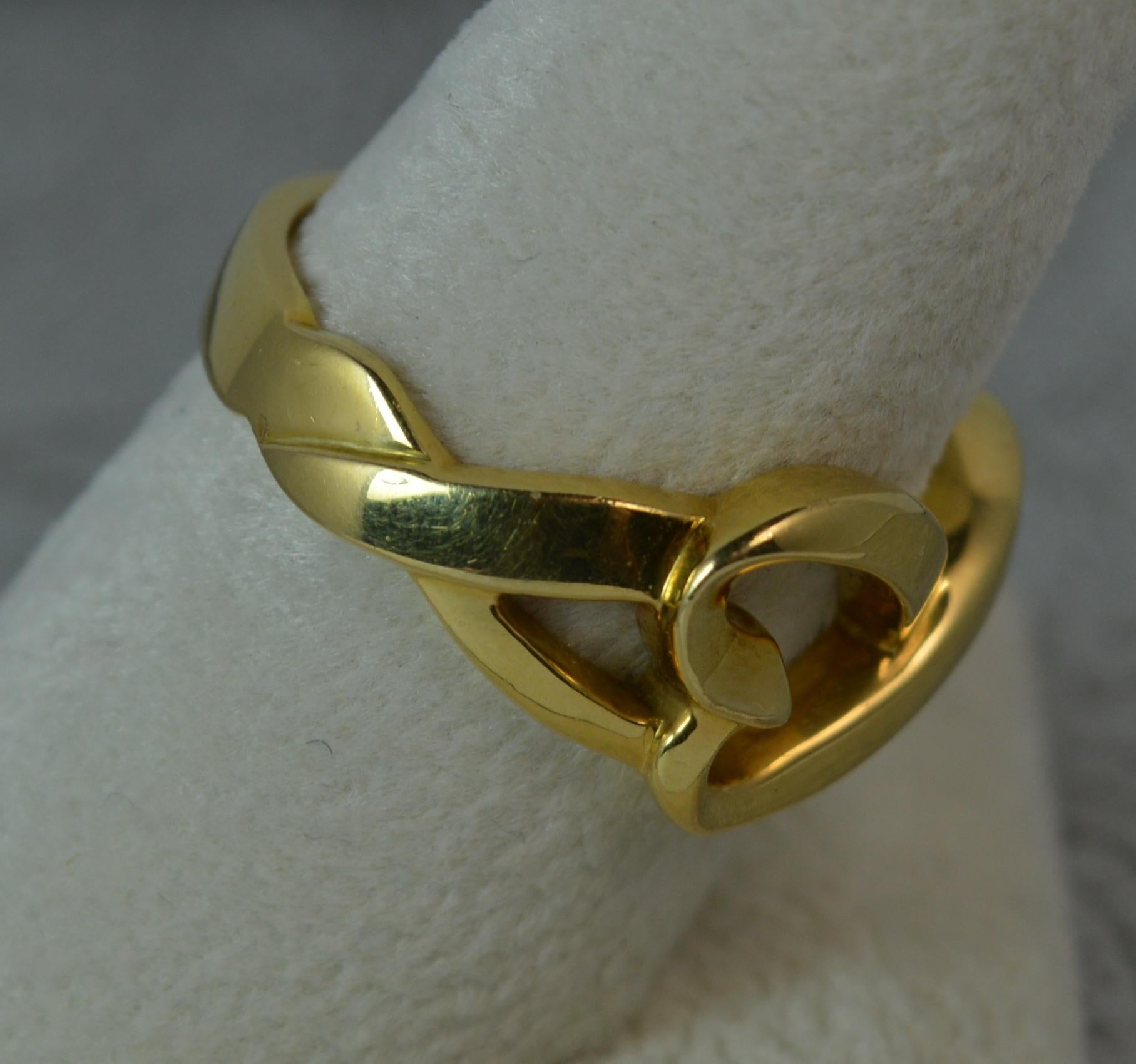 Tiffany & Co. 18 Carat Gold Paloma Picasso Double Heart Ring 2