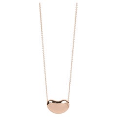 Tiffany & Co. 18ct Rose Gold Elsa Peretti 18mm Bean Design Pendant