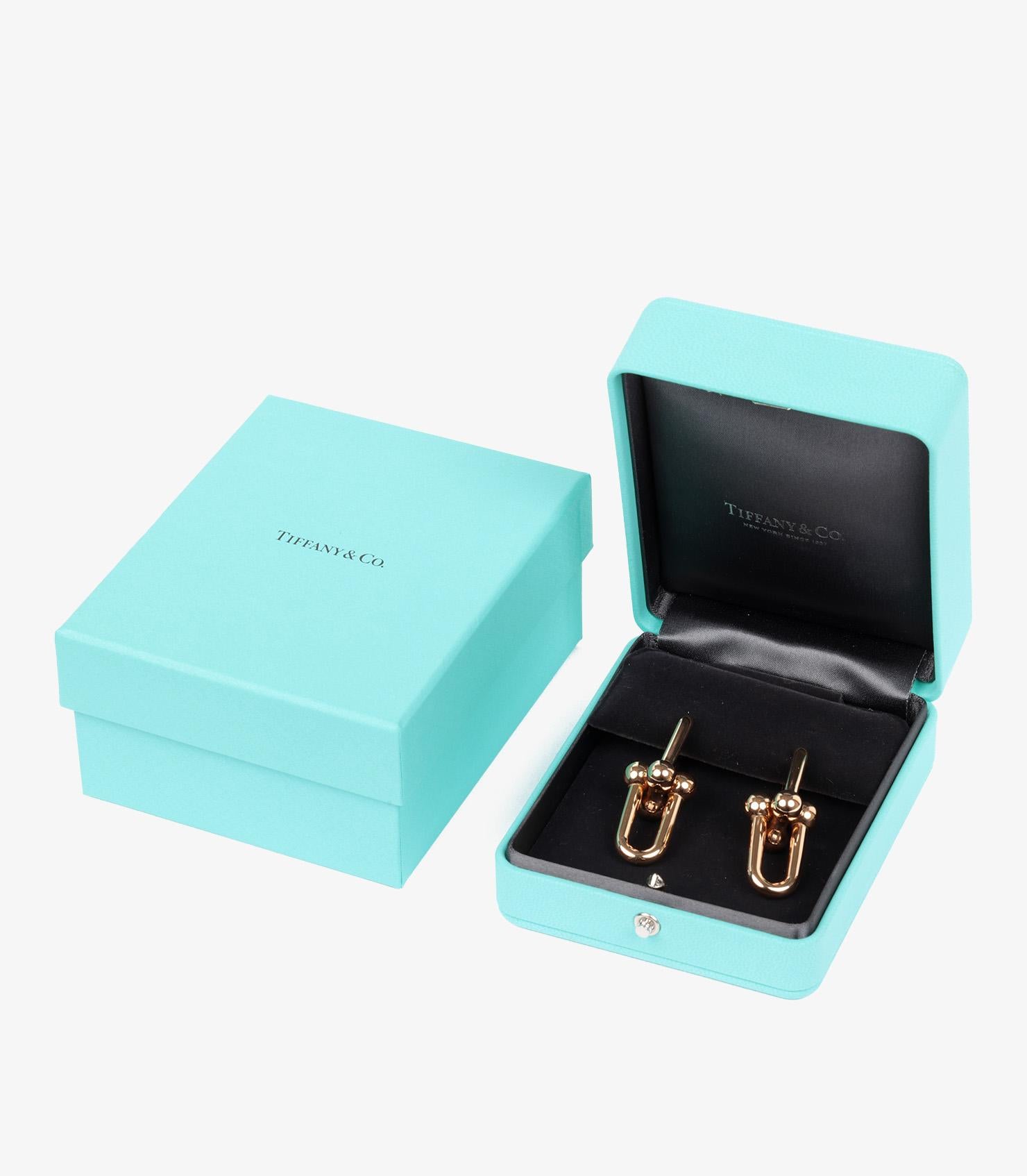 Women's or Men's Tiffany & Co. 18ct Rose Gold Hardwear Extra Large Link Earrings For Sale