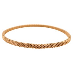 Tiffany & Co 18ct Rose Gold Somerset Mesh Bangle Bracelet