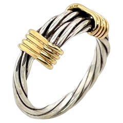 Anello Tiffany & Co. in oro giallo e bianco 18 ct.