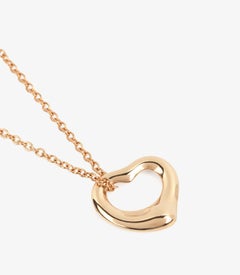 Tiffany & Co. 18ct Yellow Gold 11mm Elsa Peretti Open Heart Pendant