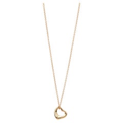 Tiffany & Co. 18ct Yellow Gold 11mm Elsa Peretti Open Heart Pendant