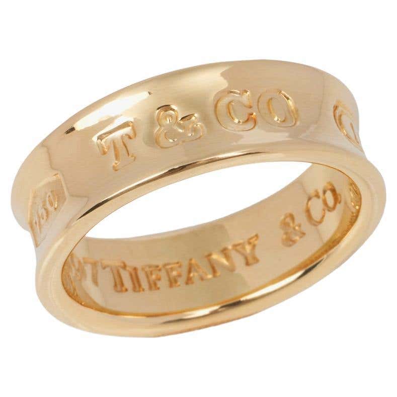 Tiffany and Co. Notes Milgrain Platinum Band Ring For Sale at 1stDibs ...