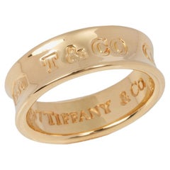 Tiffany & Co. 18 Carat Yellow Gold 1837 Band Ring