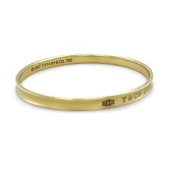 Tiffany & Co. 18ct Yellow Gold 1837 Bangle 29.53g