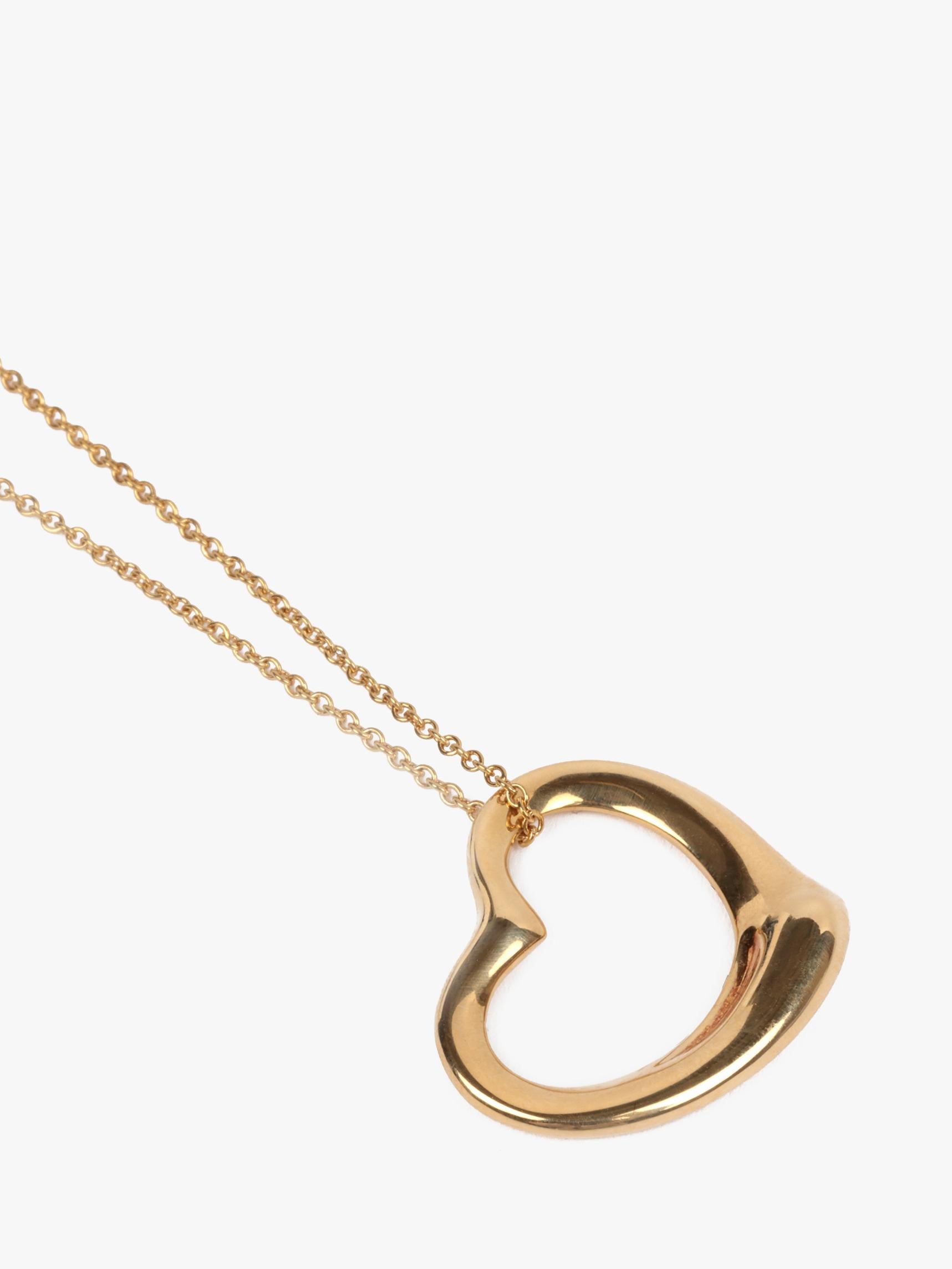 Tiffany & Co. 18ct Yellow Gold 22mm Elsa Peretti Open Heart Pendant

Product Details
Xupes Ref: J1448
Brand: Tiffany & Co.
Model: Open Heart Pendant
Type: Pendant
RRP: £2,225
Material(s): 18ct Yellow Gold

Specification
Total Weight: 6.14g
Chain