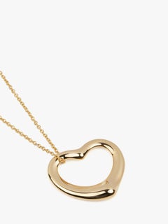 Tiffany & Co. Or jaune 18ct 22mm Elsa Peretti Open Heart Pendentif