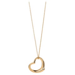 Tiffany & Co. 18ct Yellow Gold 22mm Elsa Peretti Open Heart Pendant