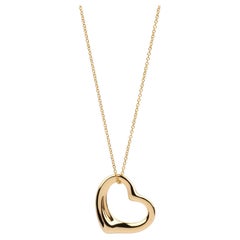 Tiffany & Co. 18ct Yellow Gold 22mm Elsa Peretti Open Heart Pendant