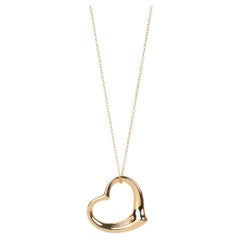 Tiffany & Co. 18ct Yellow Gold 35mm Elsa Peretti Open Heart Pendant