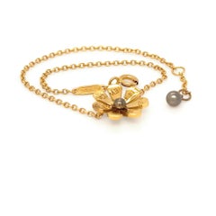 Tiffany & Co. Bracciale Charm Daisy Bugs in oro giallo 18ct 18cm 3,35g