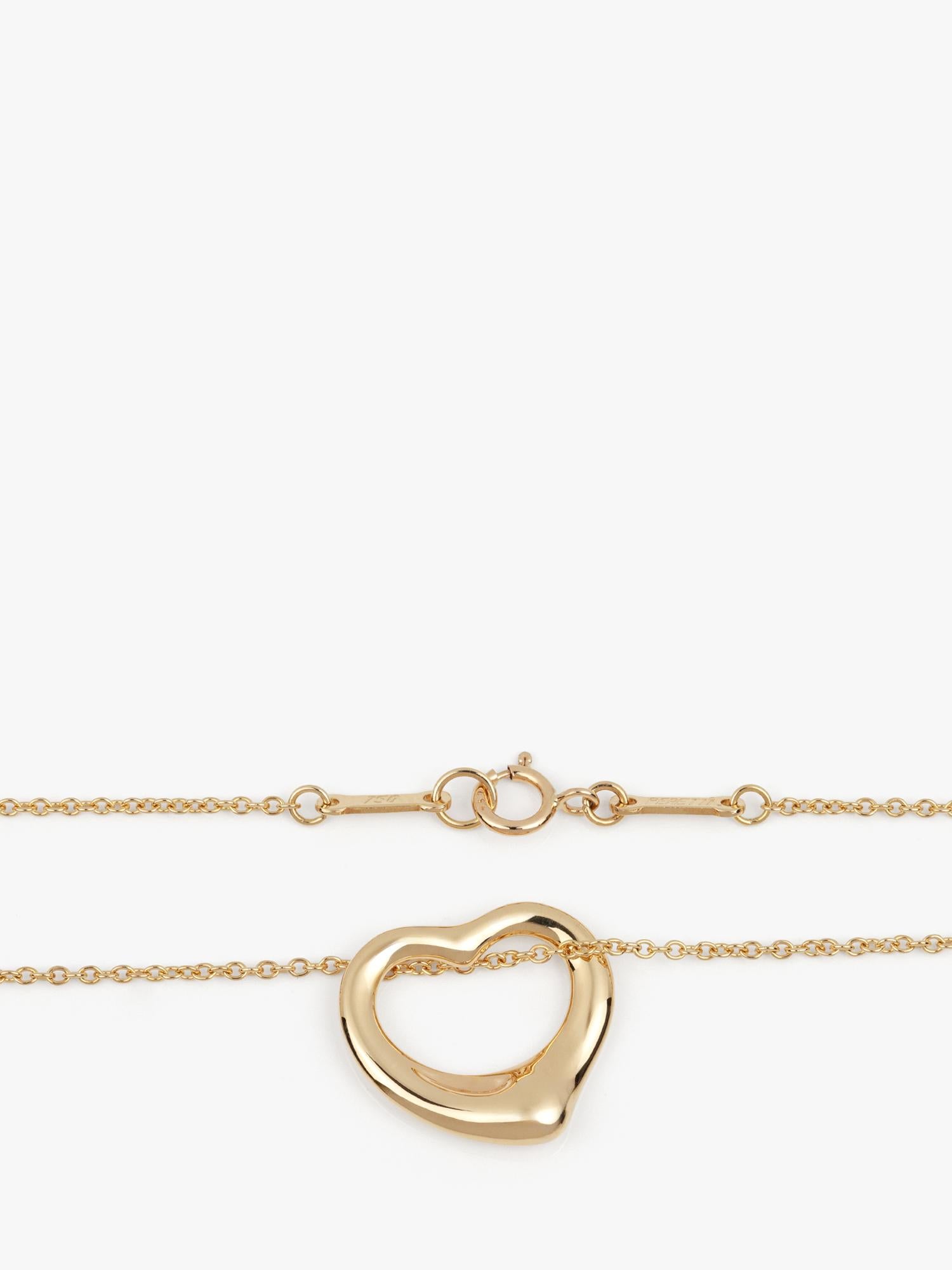 Taille brillant Pendentif en or jaune 18ct Diamond by the Yard de Tiffany & Co. en vente