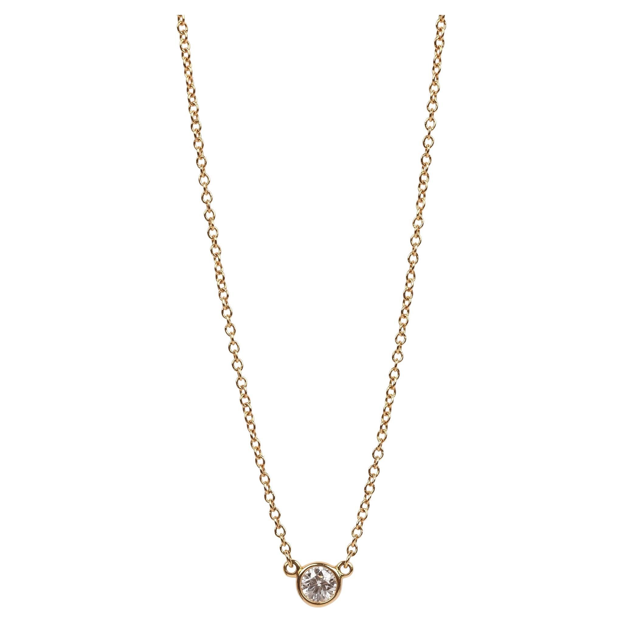 Tiffany & Co. 18ct Yellow Gold Diamond by the Yard Pendant