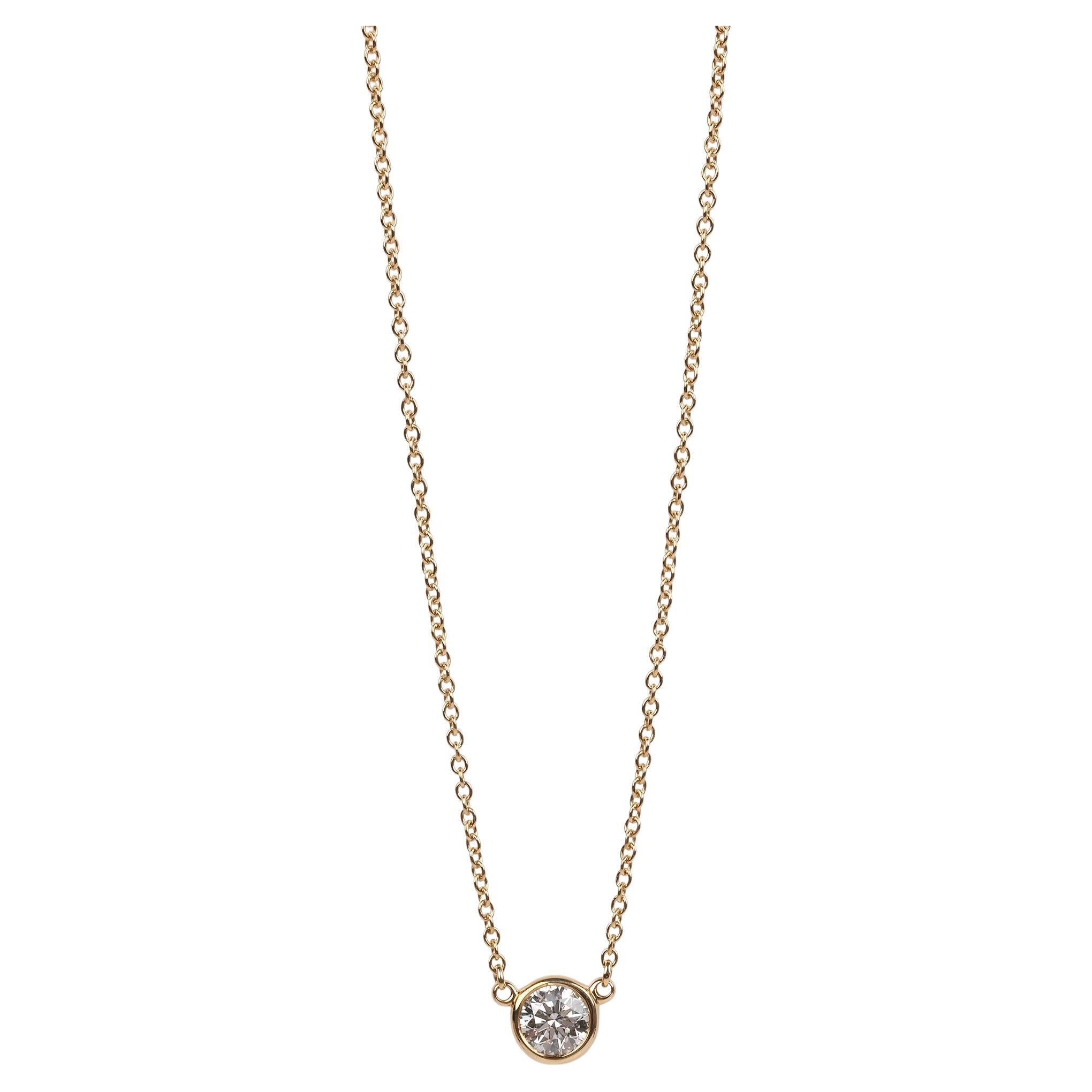 Tiffany & Co. 18ct Yellow Gold Diamond by the Yard Pendant